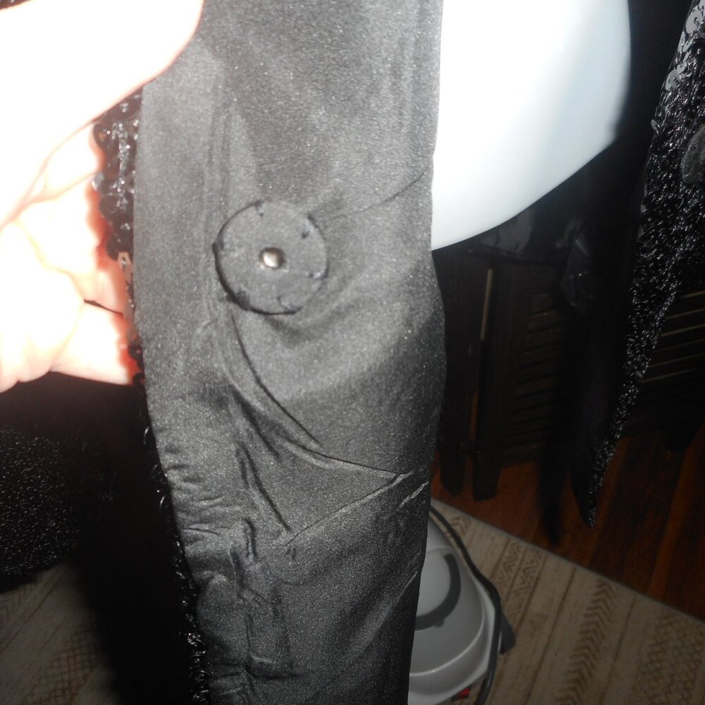 NWT Steve Madden Full black sequin blazer, size Small - Picture 10 of 14